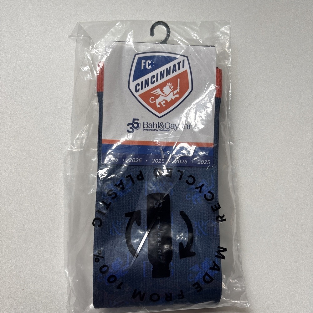 Strideline FC Cincinnati Blue Orange Socks Size M/L‎  Soccer MLS